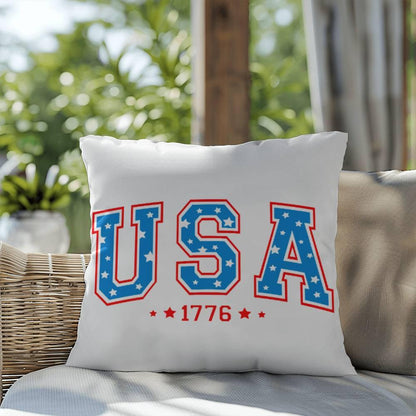 USA 1776 Patriotic Indoor-Outdoor Pillow