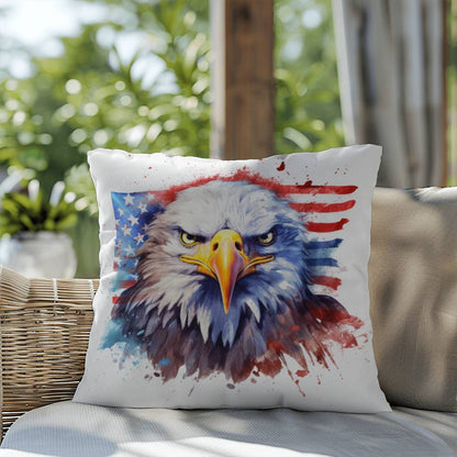 Eagle Patriotic Indoor-Outdoor Pillow