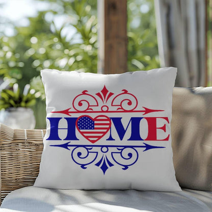 Home Patriotic Indoor-Outdoor Pillow