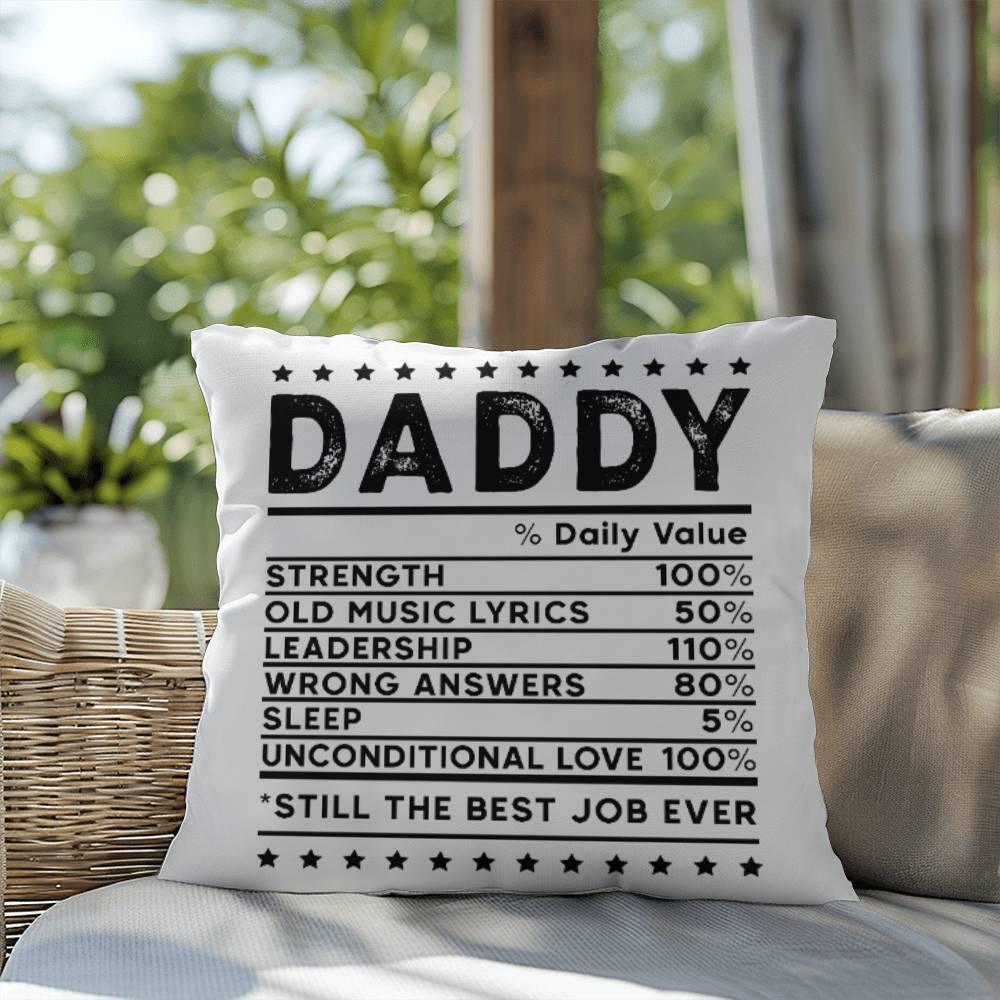 Daddy Recipe Comfy Indoor-Outdoor Pillow