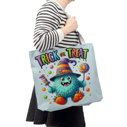 Trick or Treat Candy Monster Halloween Tote Bag