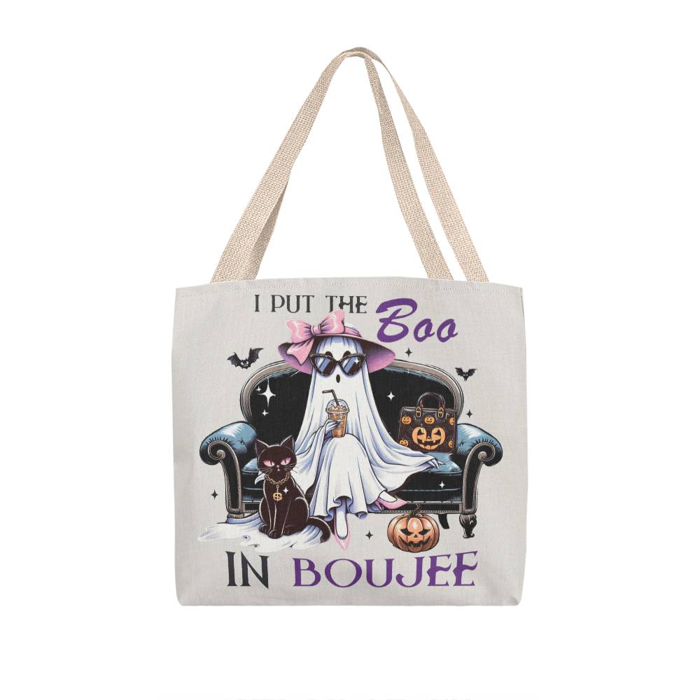 Halloween Tote Bag - I Put the Boo in the Boujee