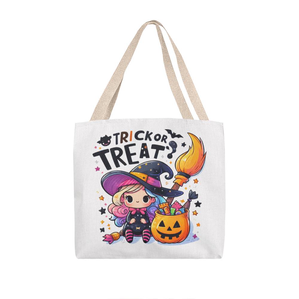 Trick or Treat Little Witch Halloween Tote Bag