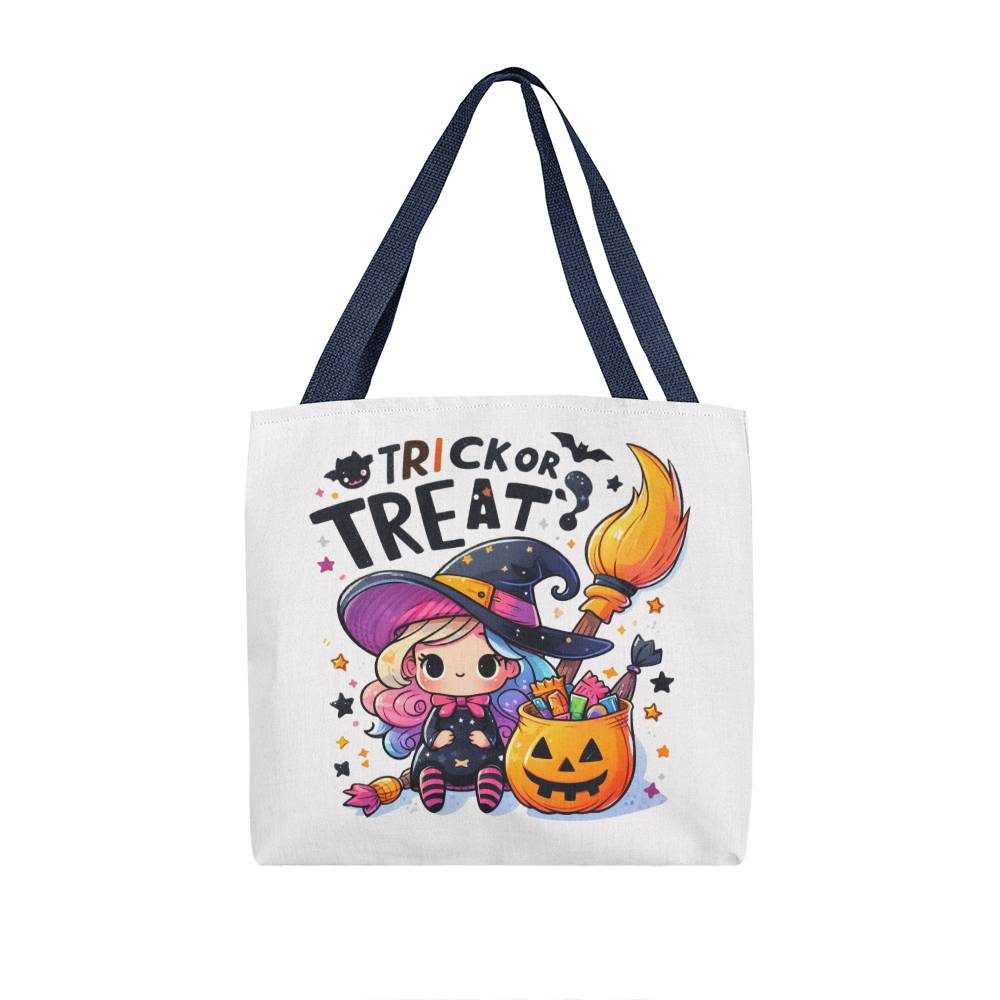 Trick or Treat Little Witch Halloween Tote Bag