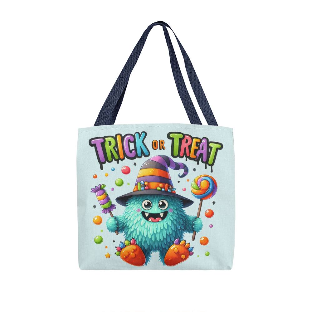 Trick or Treat Candy Monster Halloween Tote Bag