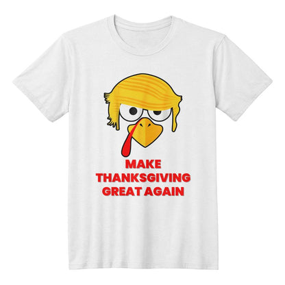 Funny Trump Turkey - Make Thanksgiving Great Again -Bella Jersey Tee Shirt