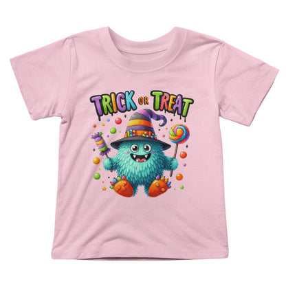 Cute Halloween Candy Monster Trick or Treat Toddler Jersey Tee Shirt