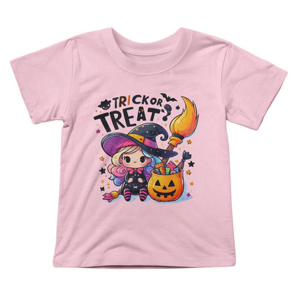 Cute Little Witch Trick or Treat Toddler Jersey Tee Shirt