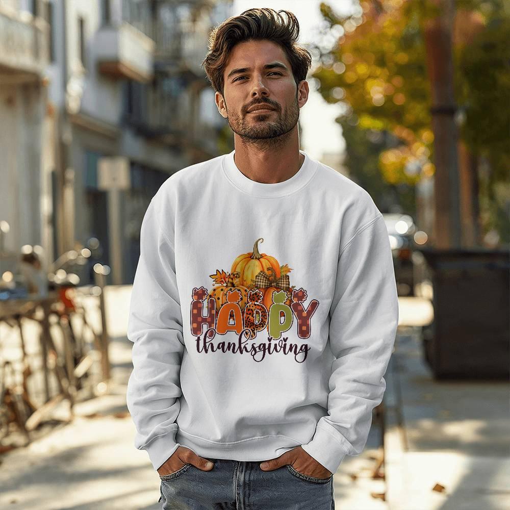 Happy Thanksgiving Festive Holiday Sweatshirt