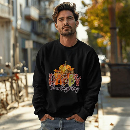 Happy Thanksgiving Festive Holiday Sweatshirt