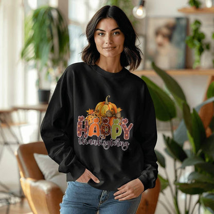 Happy Thanksgiving Festive Holiday Sweatshirt