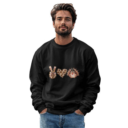 Peace Love Thanksgiving Holiday Sweatshirt