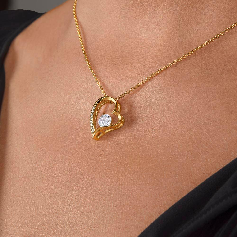 To My Partner's Mom You Welcomed me with Open Arms and an Open Heart Pendant Necklace