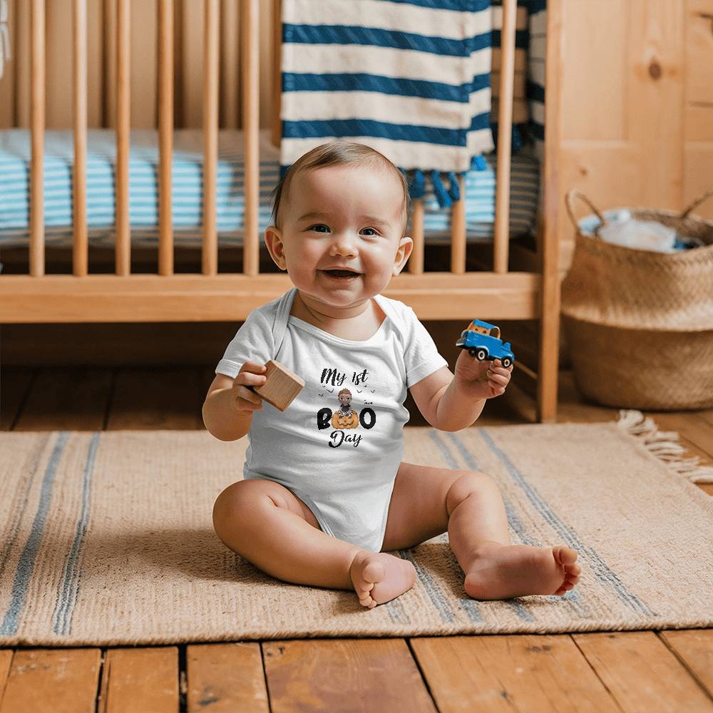 Halloween Baby Bodysuit - My First Boo Day Personalized Boy or Girl Gerber Onesie