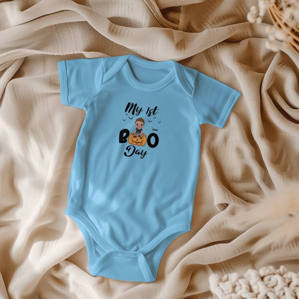 Halloween Baby Bodysuit - My First Boo Day Personalized Boy or Girl Gerber Onesie