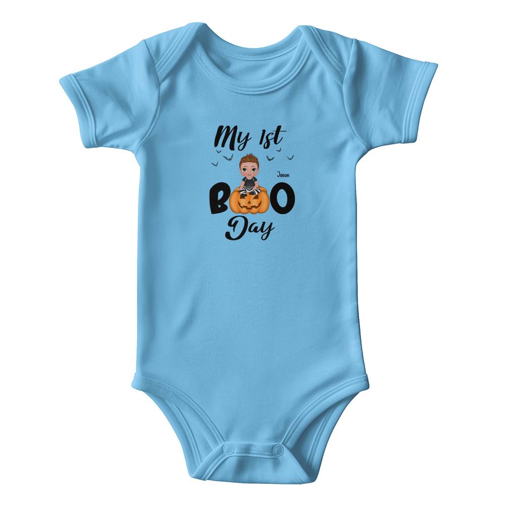 Halloween Baby Bodysuit - My First Boo Day Personalized Boy or Girl Gerber Onesie