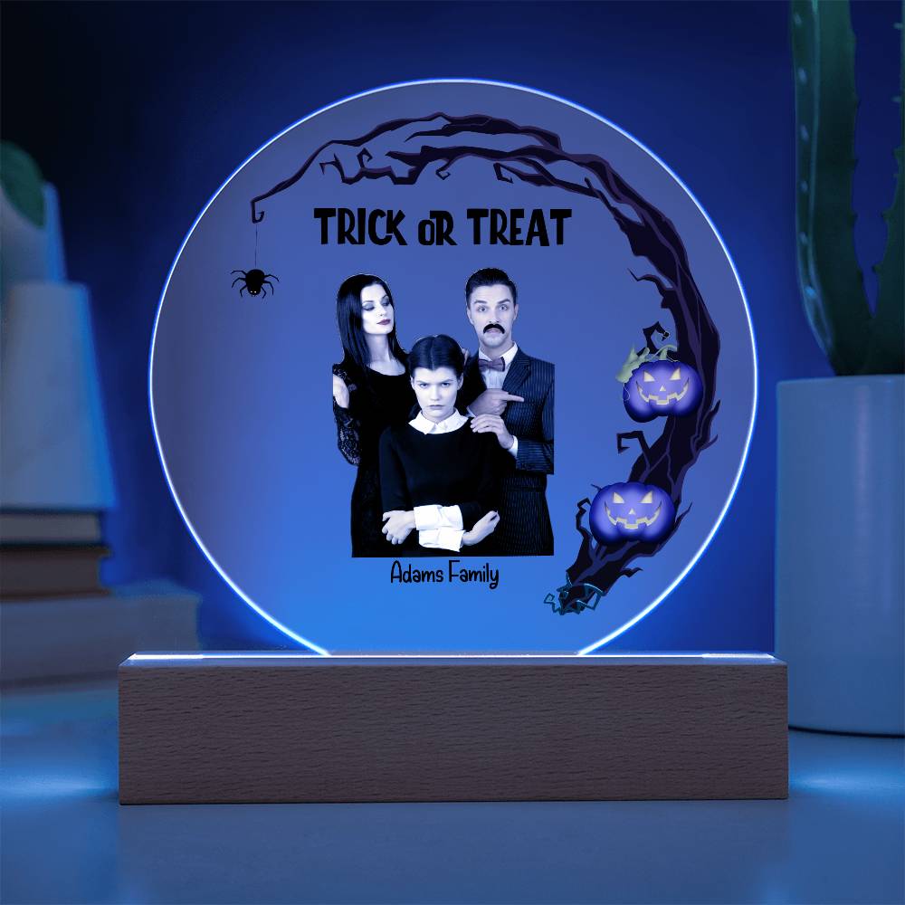 Halloween Trick or Treat Custom Photo Upload Keepsake Acrylic Plaque