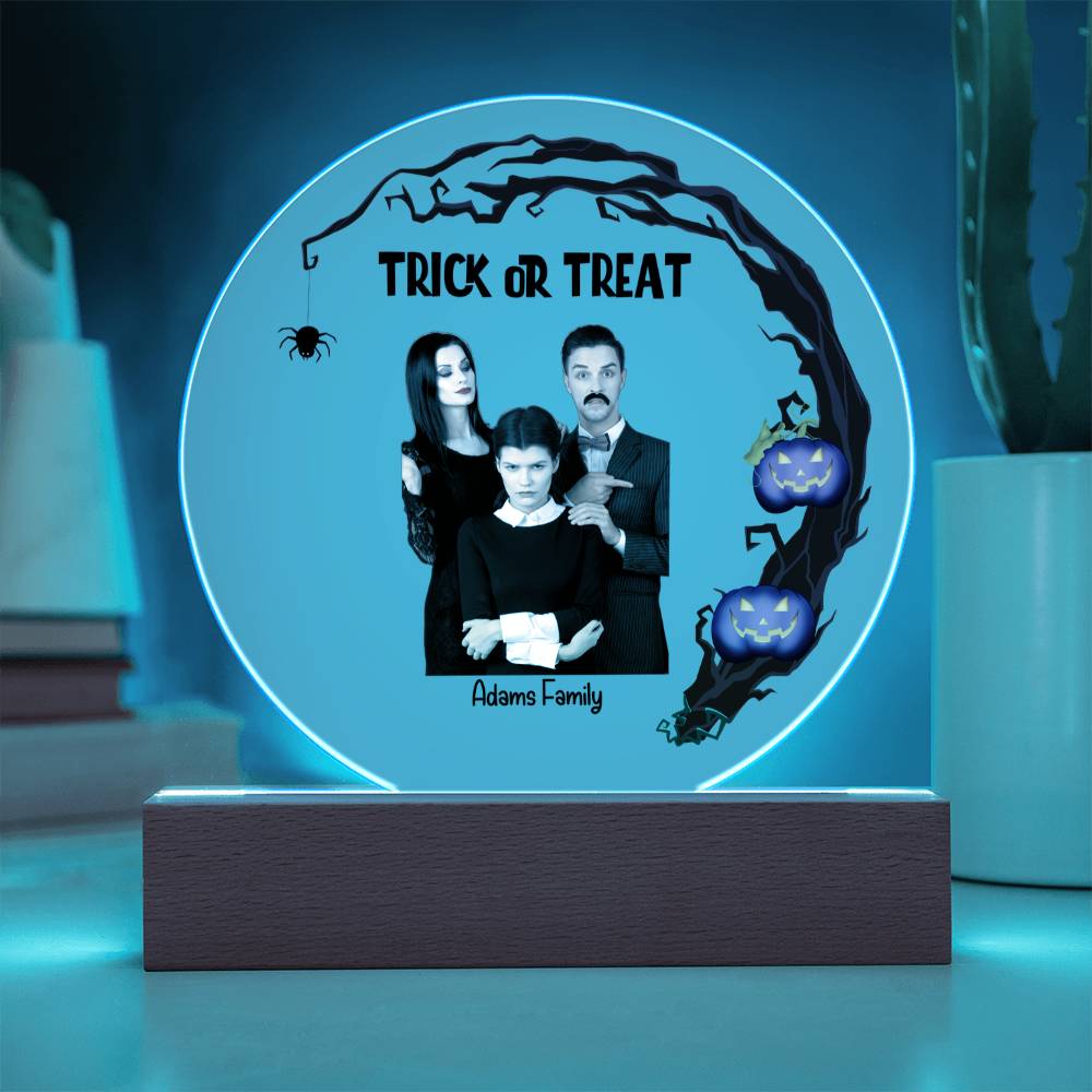 Halloween Trick or Treat Custom Photo Upload Keepsake Acrylic Plaque