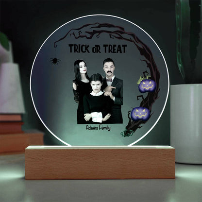 Halloween Trick or Treat Custom Photo Upload Keepsake Acrylic Plaque