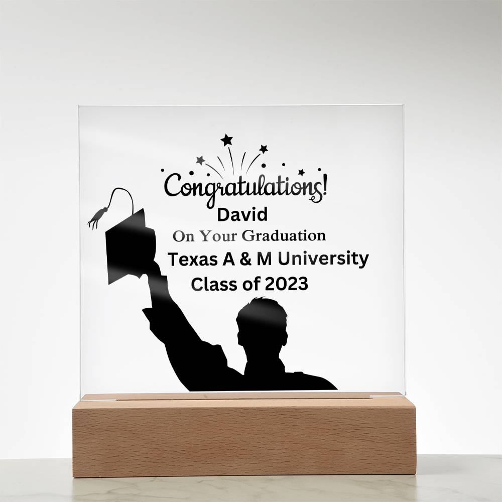 Custom Graduation Acrylic Plaque