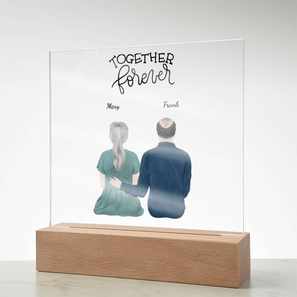 Custom Anniversary Acrylic Plaque Together Forever