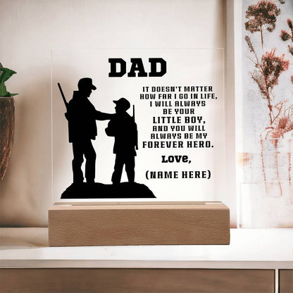 Hunter Father and Son Personalized Acrylic Plaque