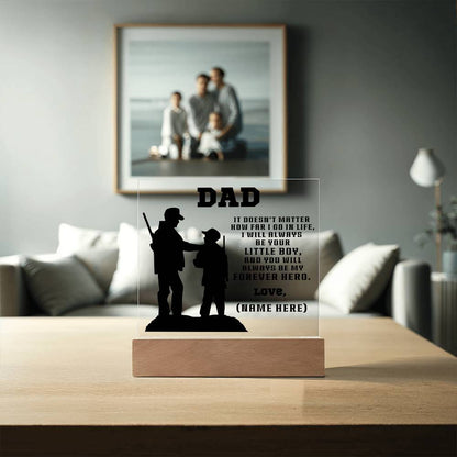 Hunter Father and Son Personalized Acrylic Plaque