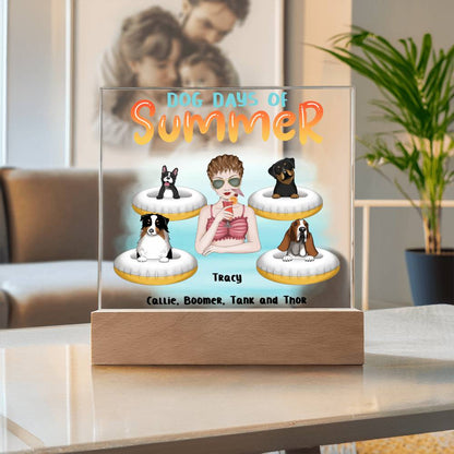 Personalized Dog Days of Summer Acrylic Plaque