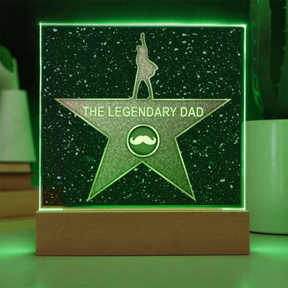 Dad Gift - The Legendary Superhero Acrylic Plaque