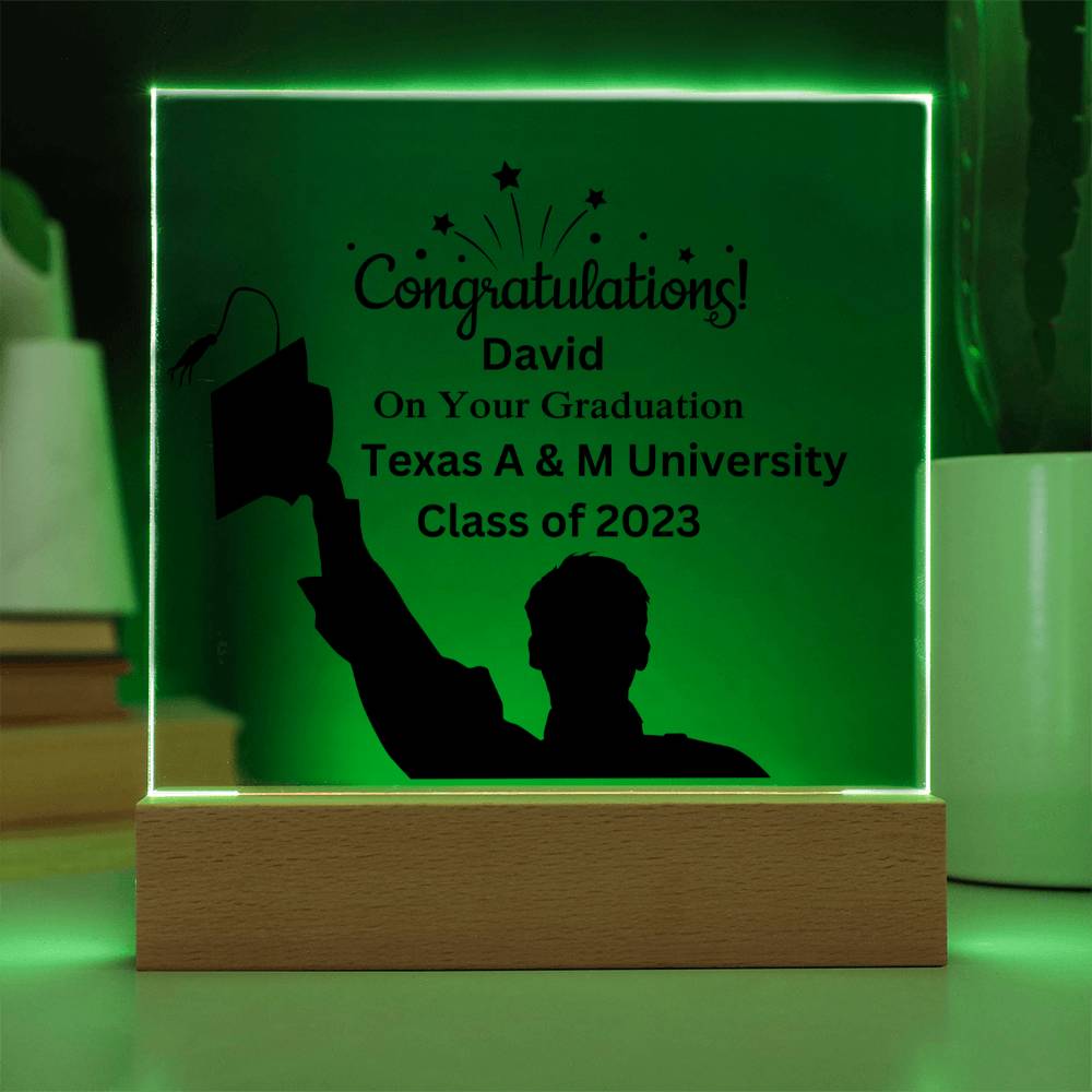 Custom Graduation Acrylic Plaque