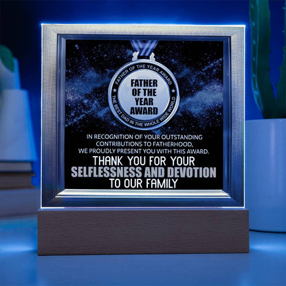 Father of the Year Award Gift for Dad Acrylic Plaque