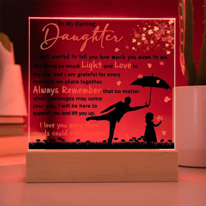 Daughter - Grateful for Every Moment We Share Together - Acrylic Plaque