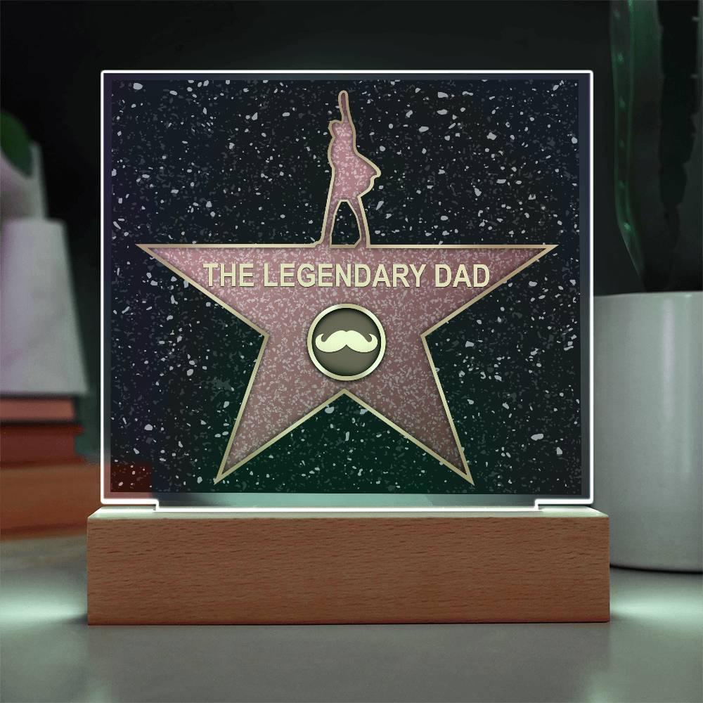 Dad Gift - The Legendary Superhero Acrylic Plaque