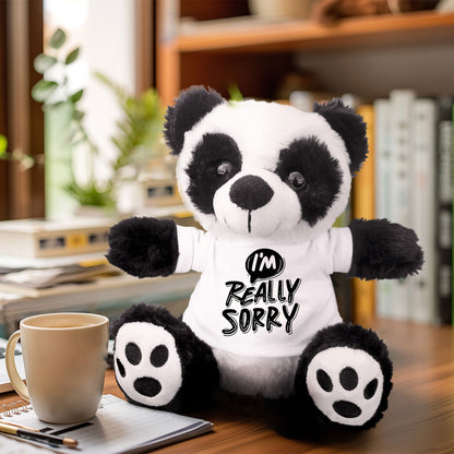 Apology Gift - I Am Really Sorry - Plush Lamb, Panda, or Teddy Bear with Tee Shirt