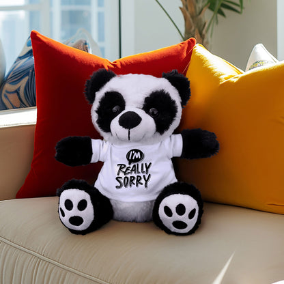 Apology Gift - I Am Really Sorry - Plush Lamb, Panda, or Teddy Bear with Tee Shirt