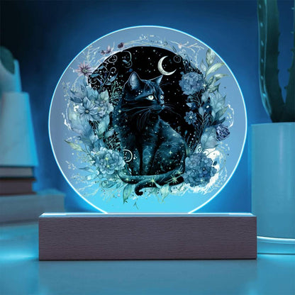 Black Cat Bewitchment: Acrylic Plaque - Mallard Moon Gift Shop