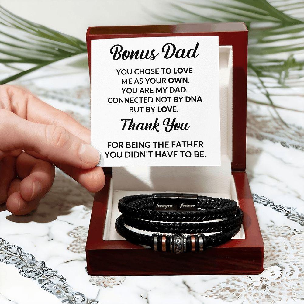 Bonus Dad Thank You For Being the Father You Didn't Have To Be - Mallard Moon Gift Shop