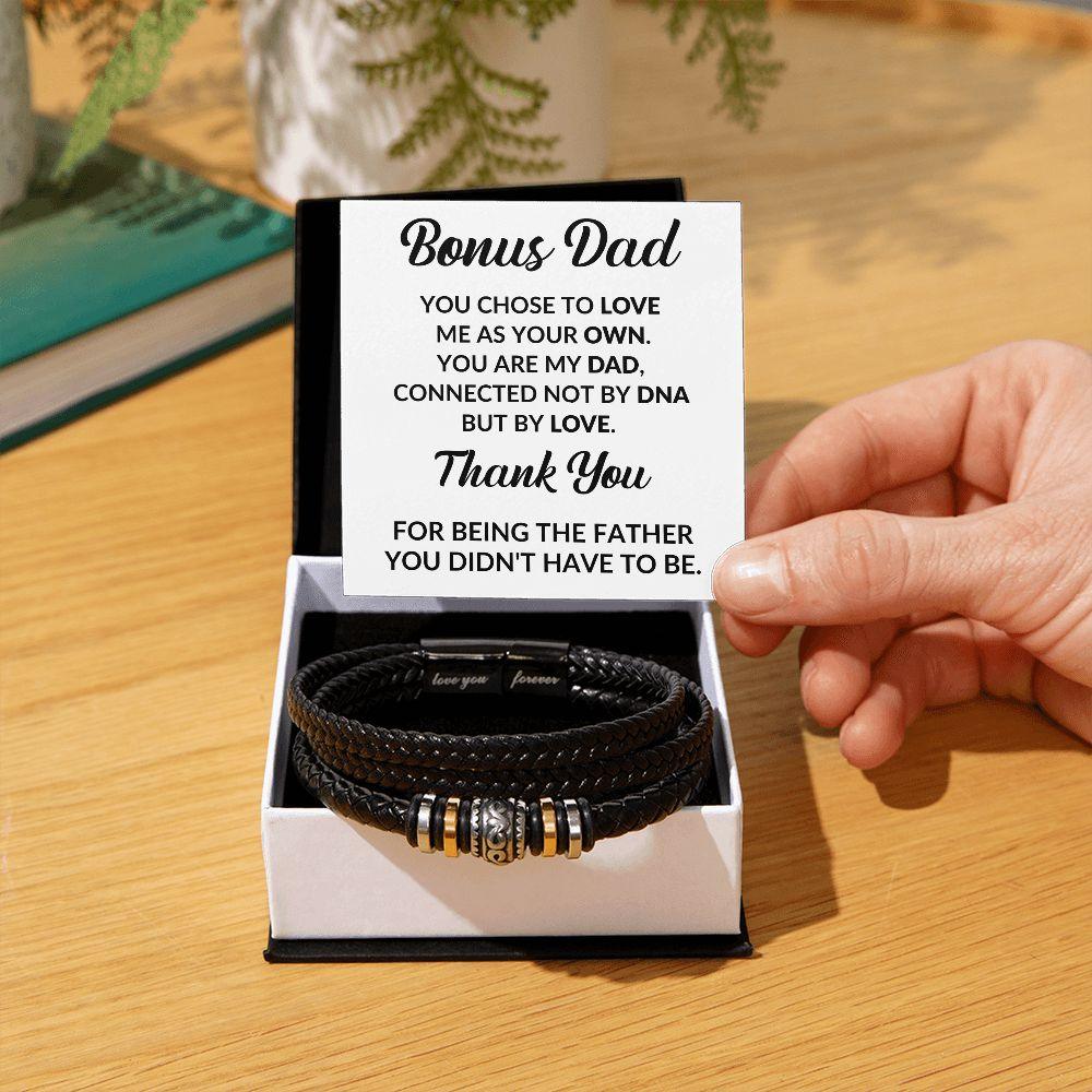 Bonus Dad Thank You For Being the Father You Didn't Have To Be - Mallard Moon Gift Shop