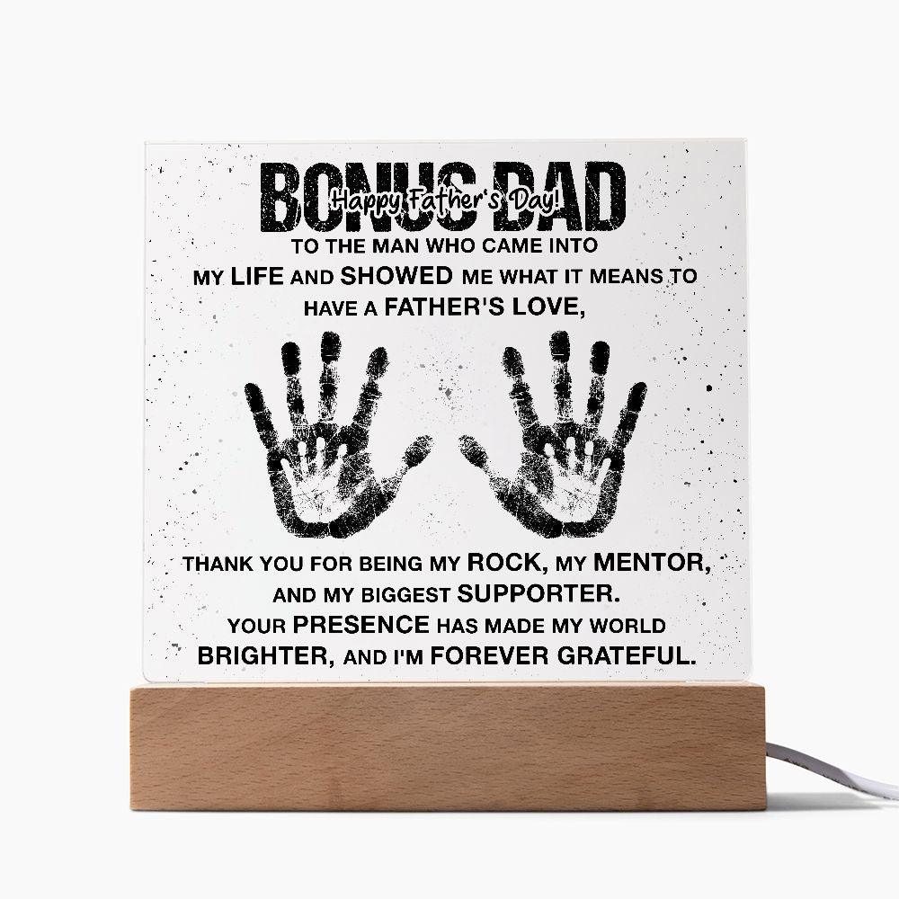 Bonus Dad You are my Rock Acrylic Plaque - Mallard Moon Gift Shop