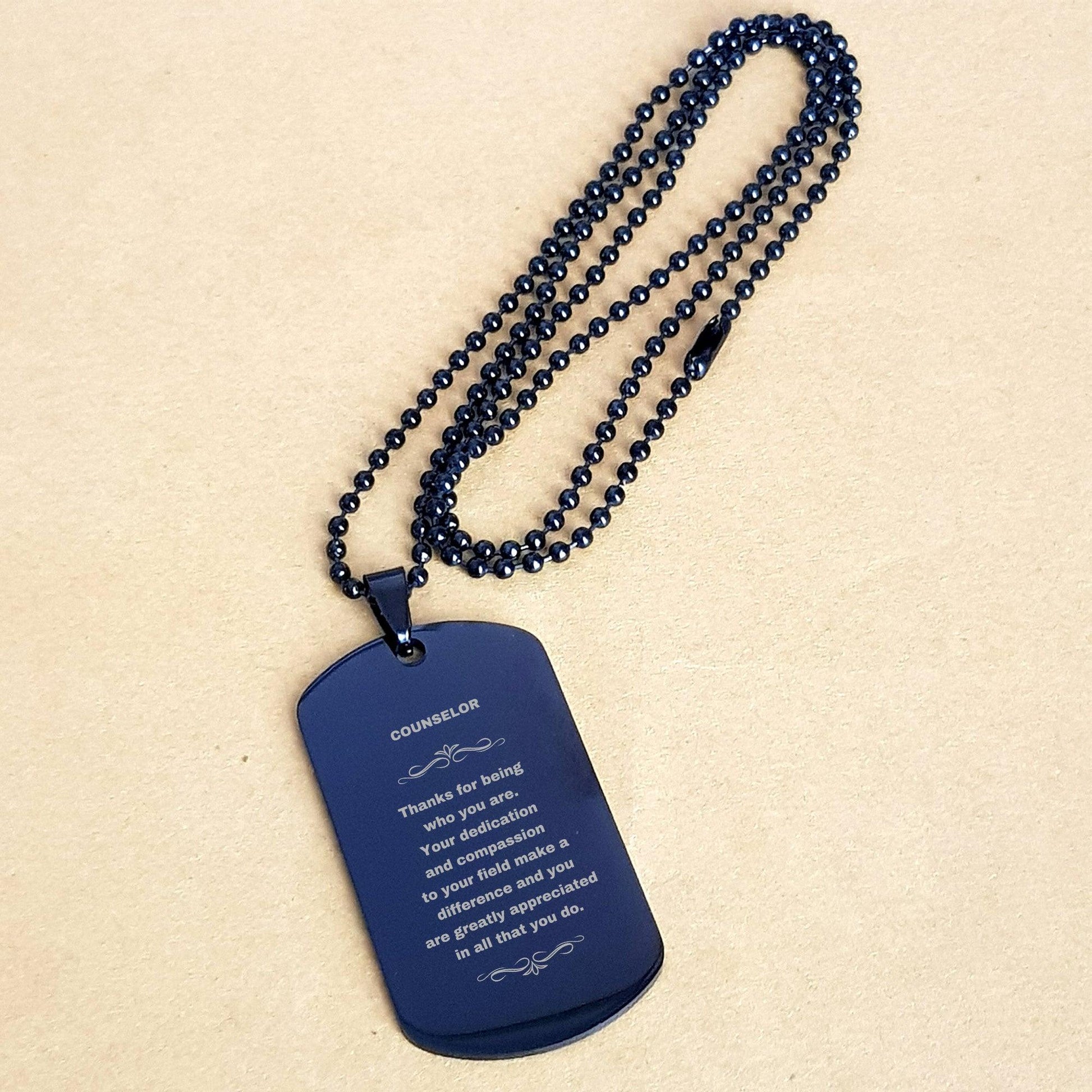 Brother Black Dog Tag Engraved Necklace Motivational Birthday, Christmas Gifts - Life is learning to dance in the rain, finding good in each day. I'm always with you - Mallard Moon Gift Shop