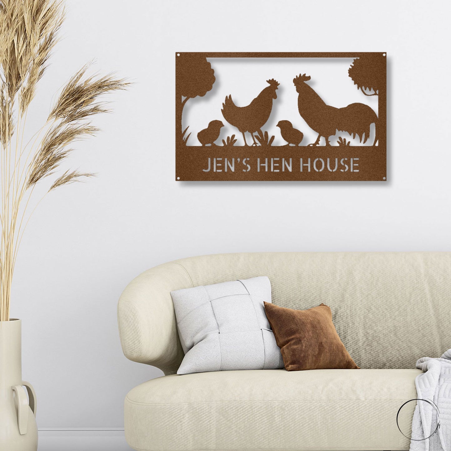 Personalized Hen House Metal Wall Art: Celebrate Your Coop with Style
