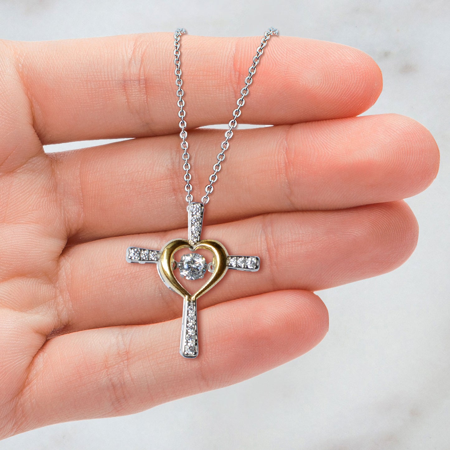 Gift for Daughter - Beautiful Soul - Love Dancing Heart Pendant Necklace