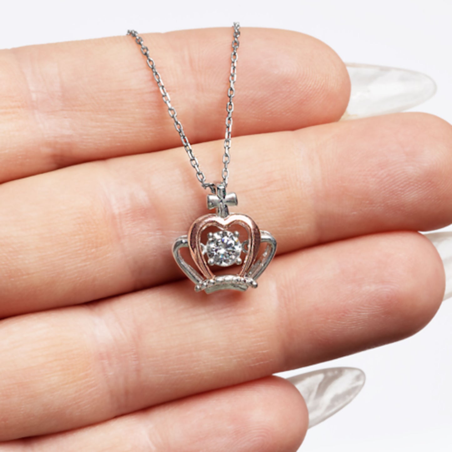 Apology Gift for Girlfriend, Wife, Soulmate - Sorry, My Queen - Crown Pendant Necklace