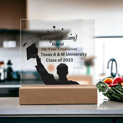 Custom Graduation Acrylic Plaque - Mallard Moon Gift Shop