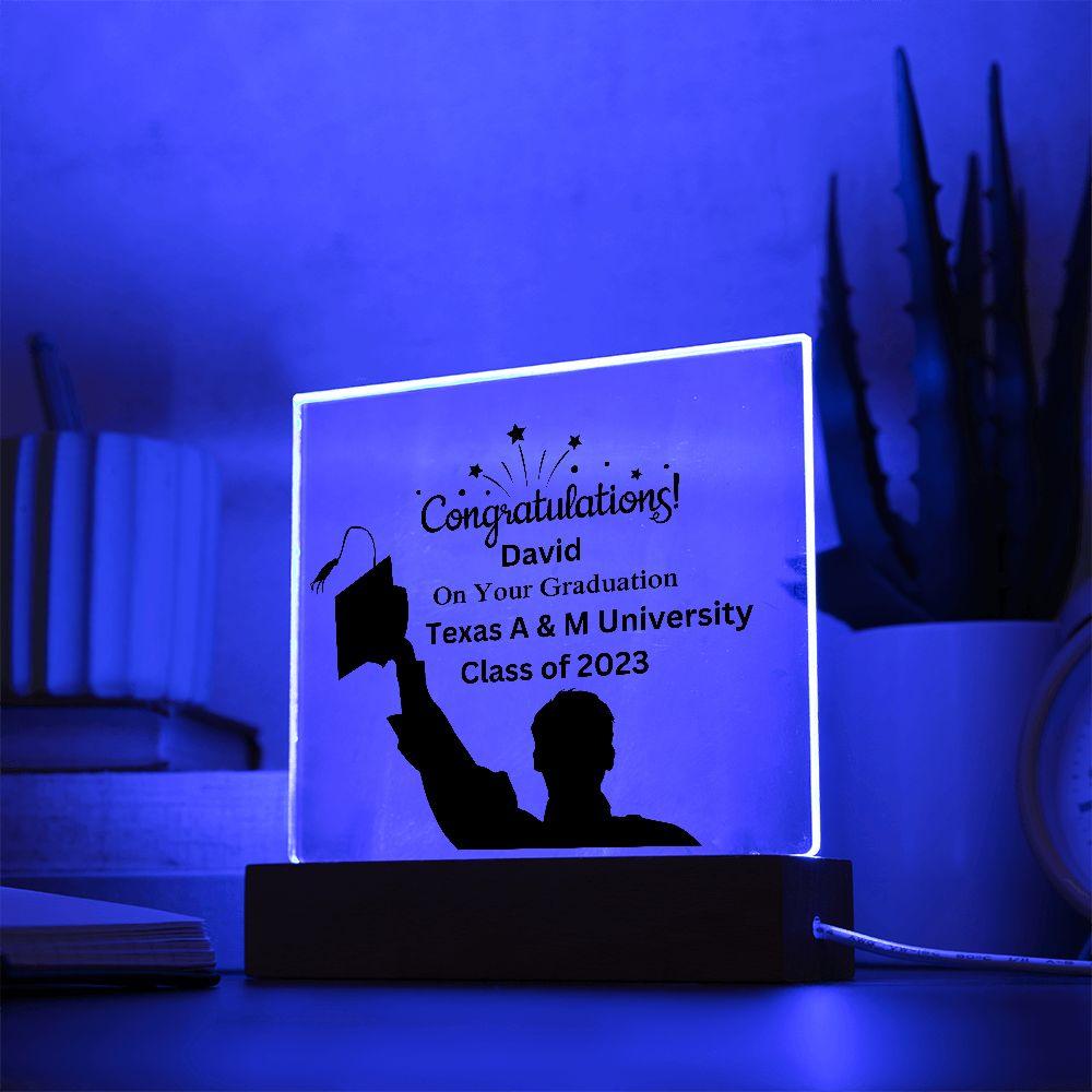 Custom Graduation Acrylic Plaque - Mallard Moon Gift Shop