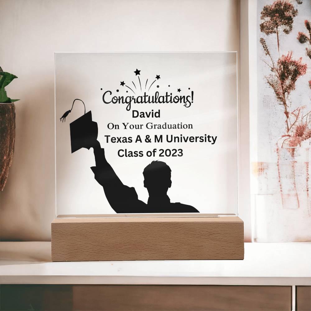 Custom Graduation Acrylic Plaque - Mallard Moon Gift Shop