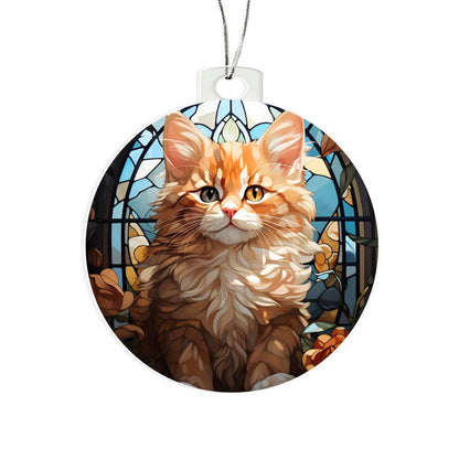 Cute Kitten Acrylic Keepsake Ornament - Mallard Moon Gift Shop