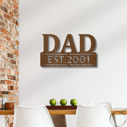 Dad's Day, Every Day: Personalized Steel Wall Art for Father's Day, Birthdays, and Beyond - Mallard Moon Gift Shop