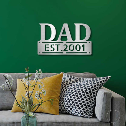 Dad's Day, Every Day: Personalized Steel Wall Art for Father's Day, Birthdays, and Beyond - Mallard Moon Gift Shop