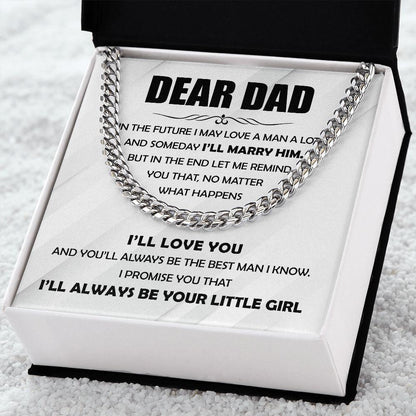 Dear Dad I'll Always Be Your Little Girl - Mallard Moon Gift Shop